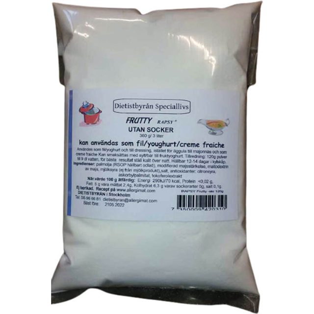 Rapsy Frutty kallrörd osötad 360g LP