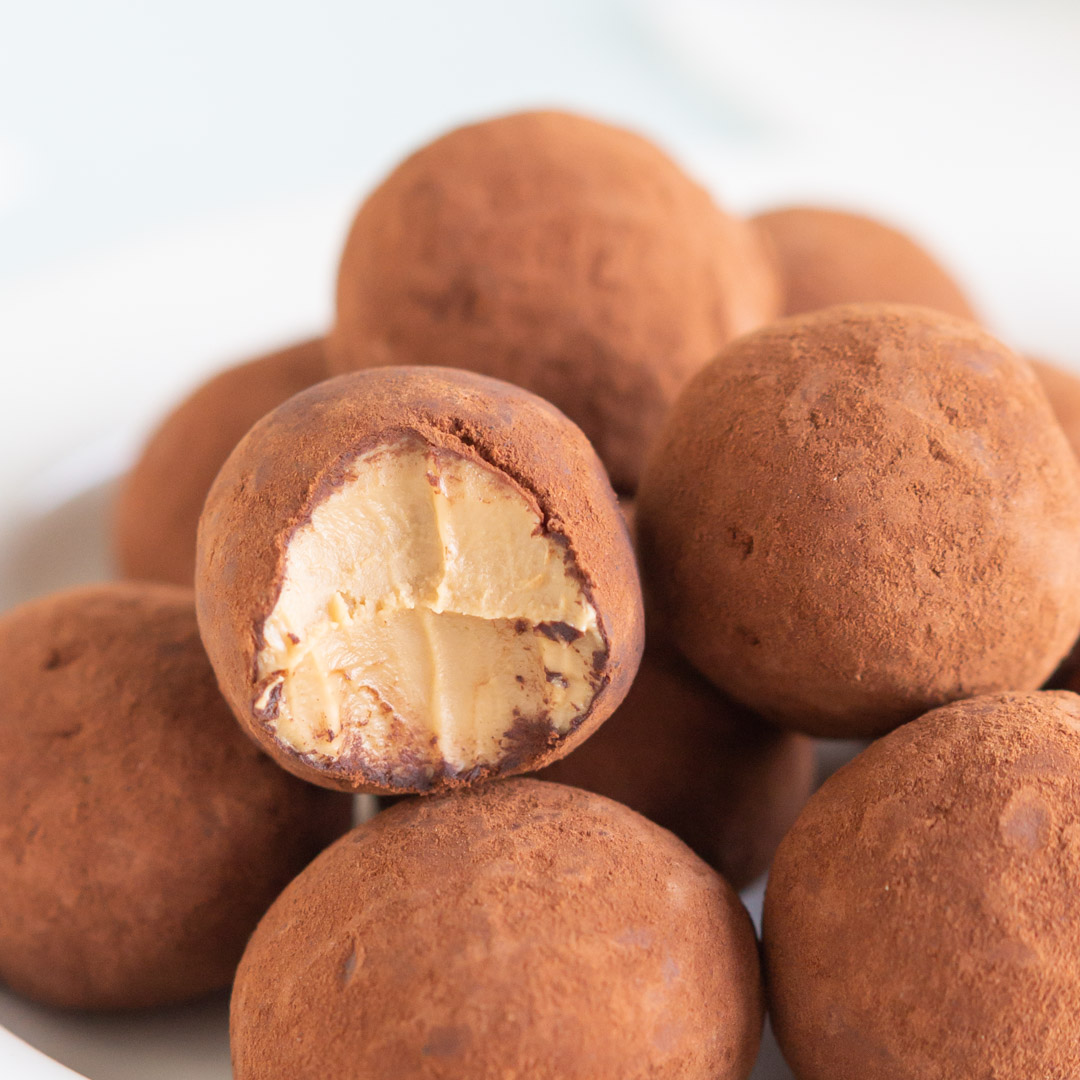 Recept på Chokladtryfflar på 2 ingredienser