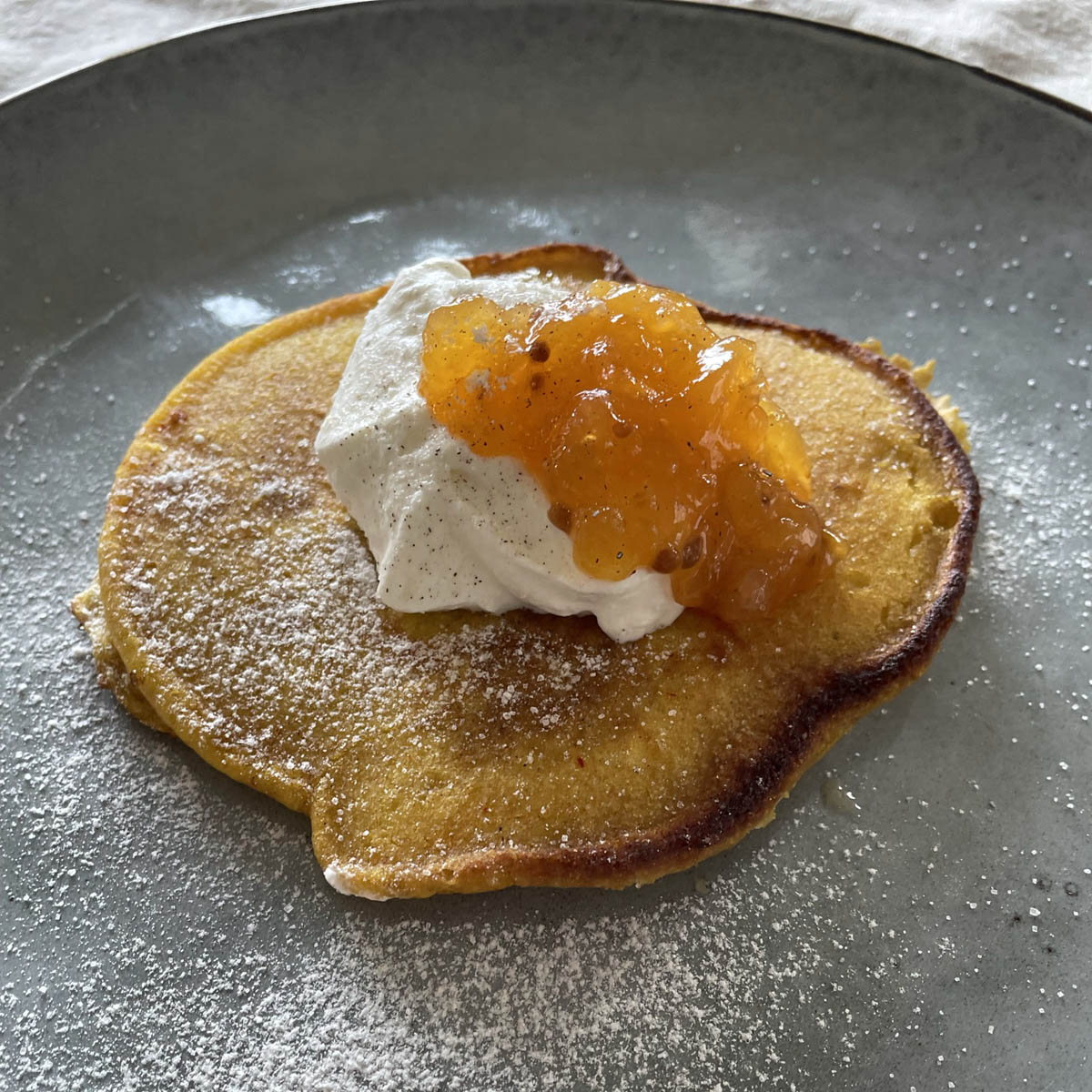 Recept på Äggfria saffranspannkakor