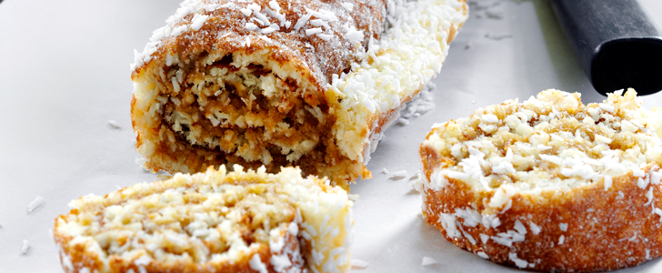 Recept på Glutenfri kokosrulle
