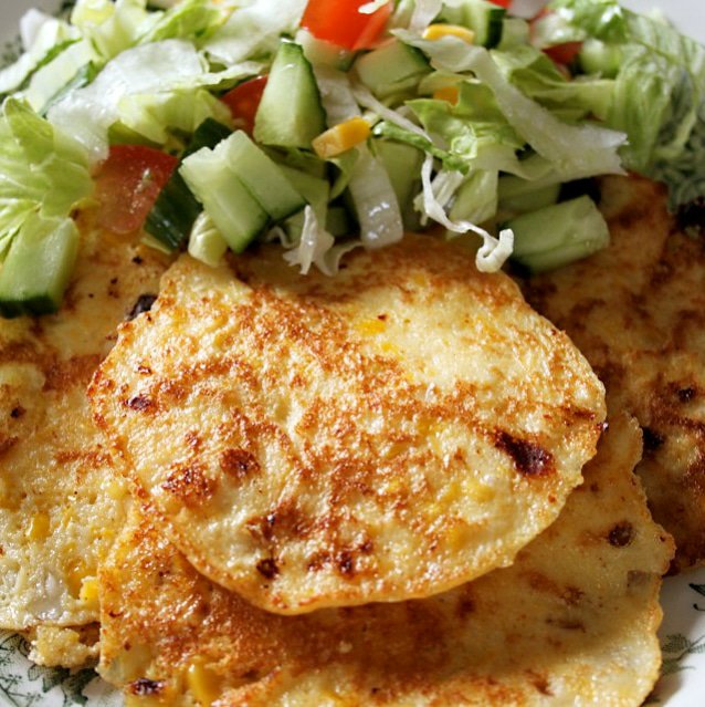 Recept på Glutenfria keso och majsplättar