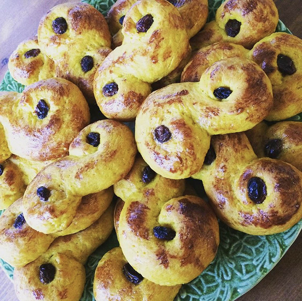 Recept på Glutenfria lussekatter