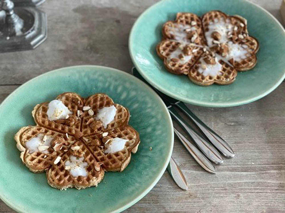 Recept på Glutenfria & mjölkfria semmelvåfflor