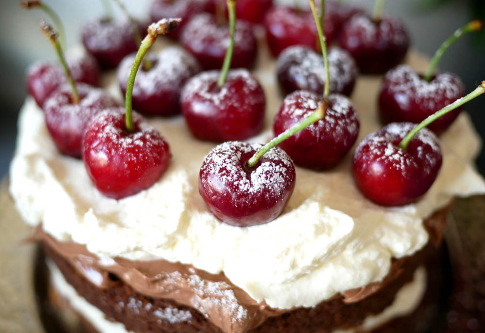 Recept på Körsbärstårta