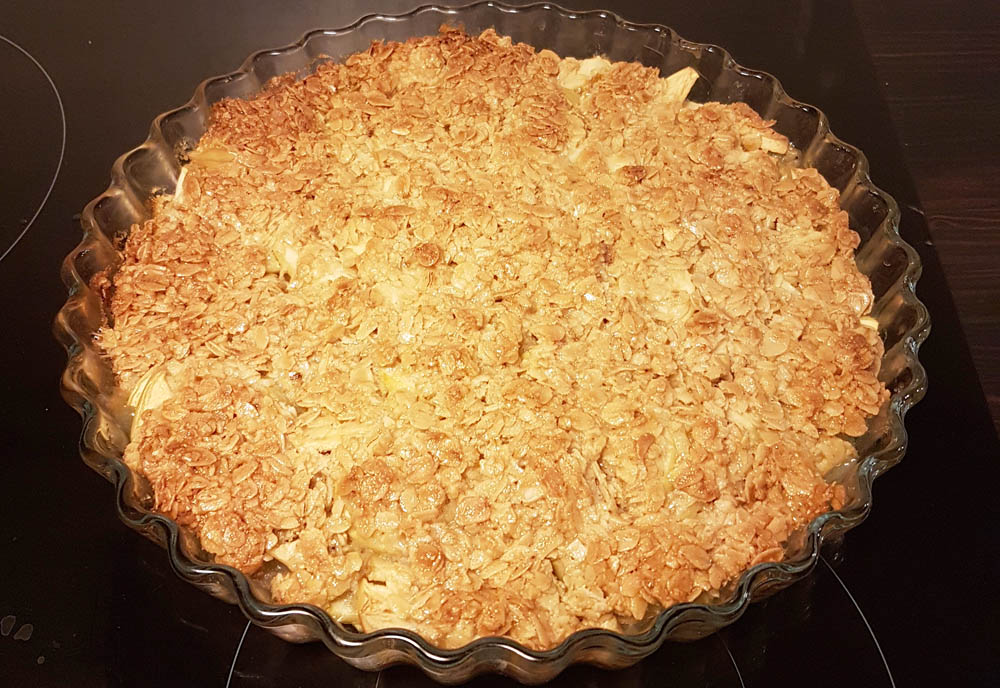 Recept på Lättbakad äppelpaj