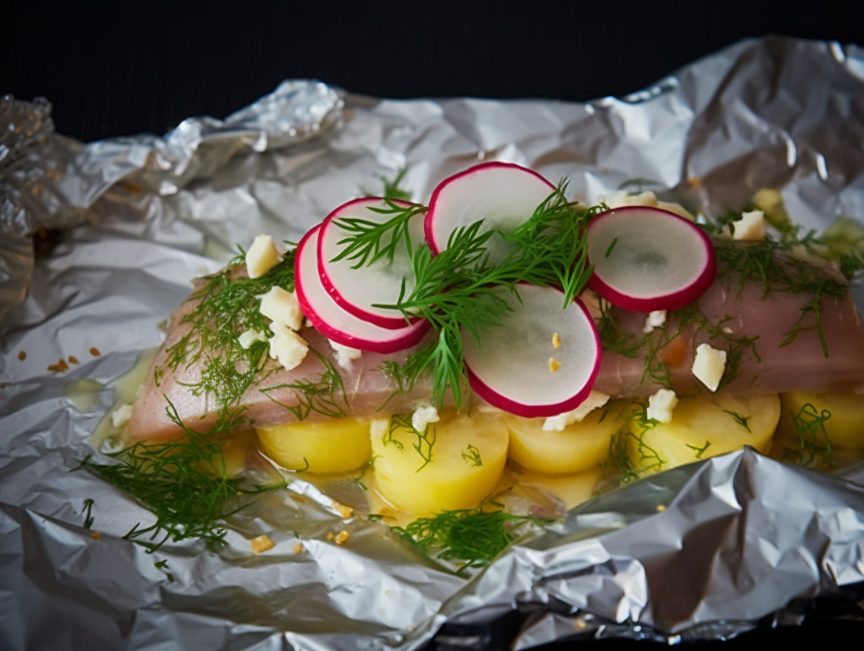 Recept på Matjessill i foliepaket