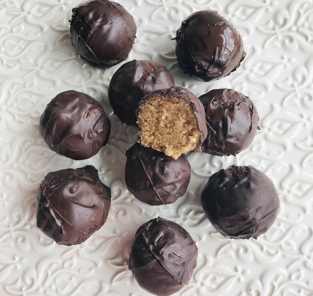 Recept på Nötbollar med chokladöverdrag