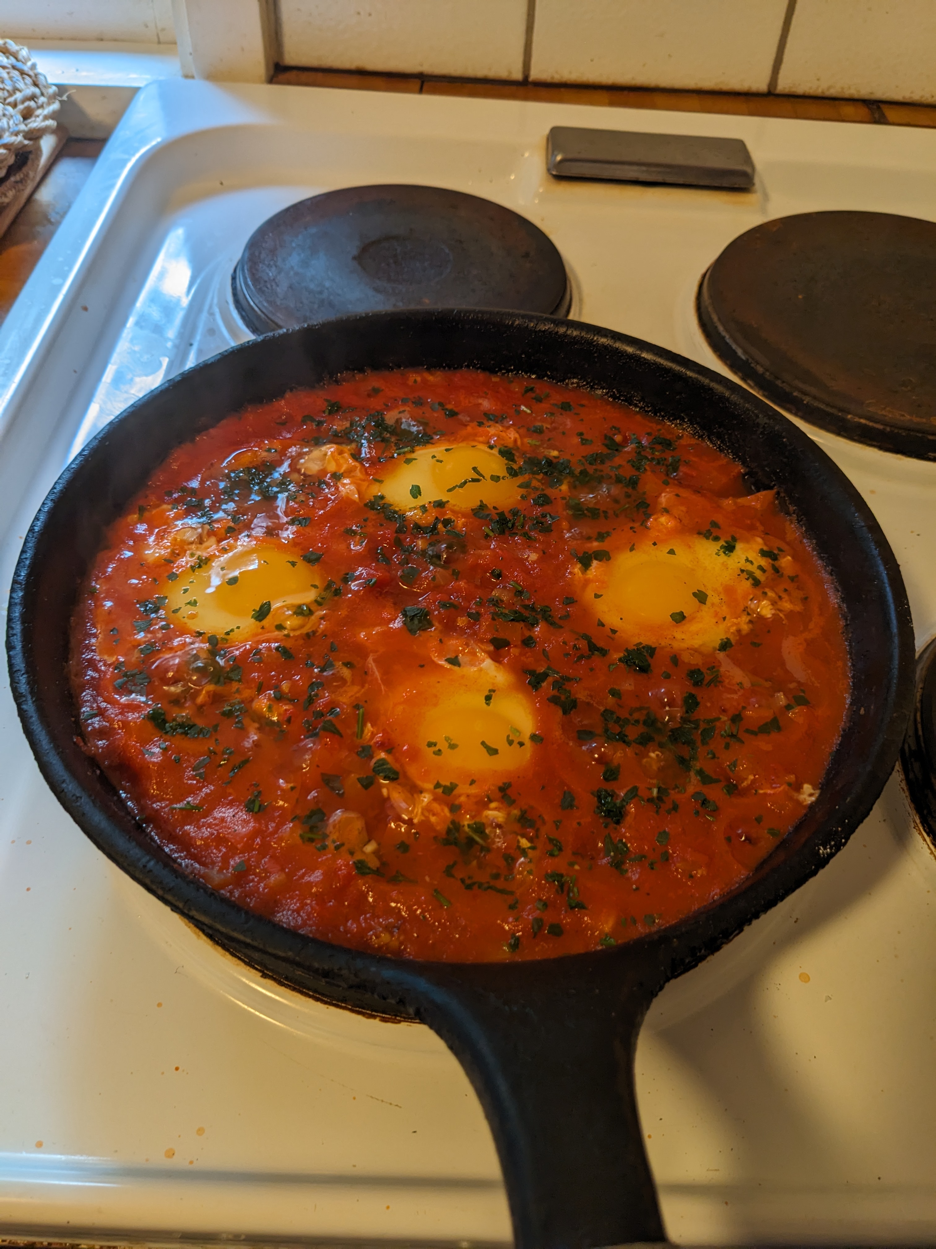 Recept på Shakshuka