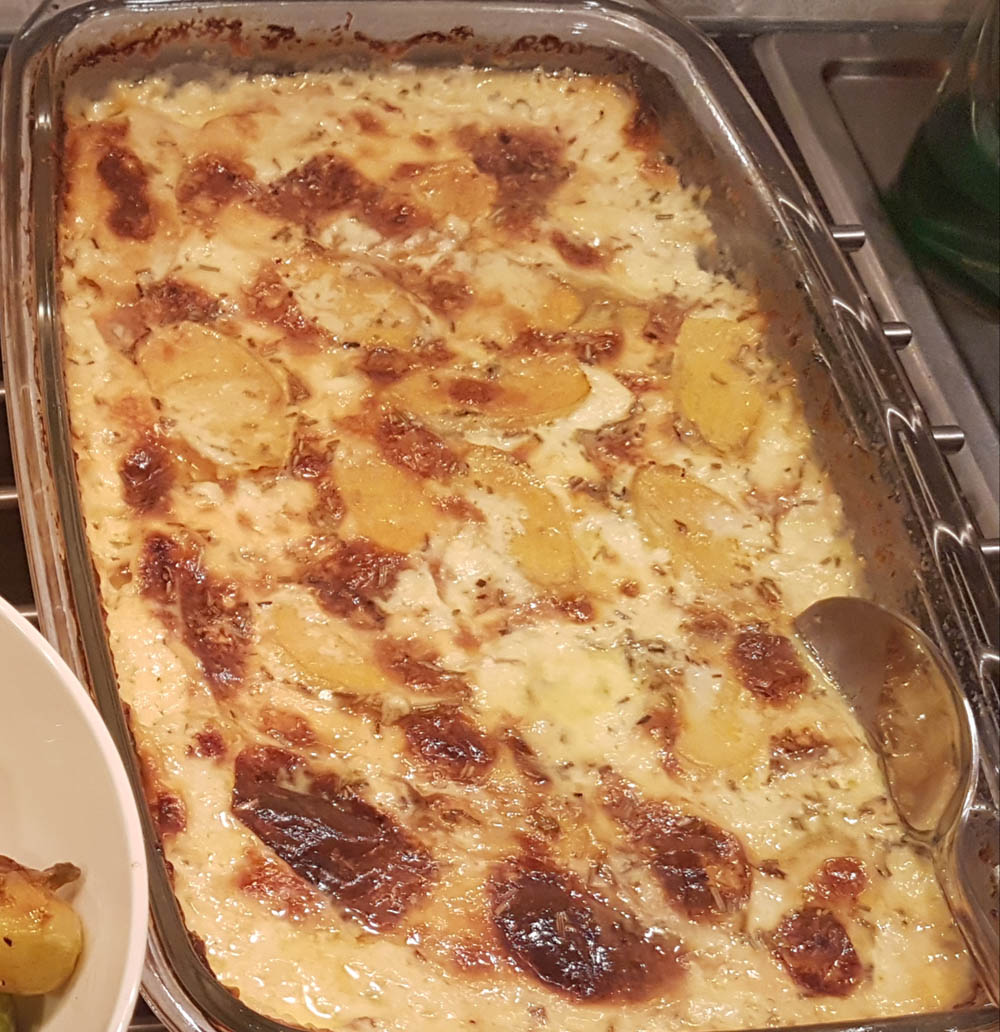 Recept på Sötpotatis gratäng