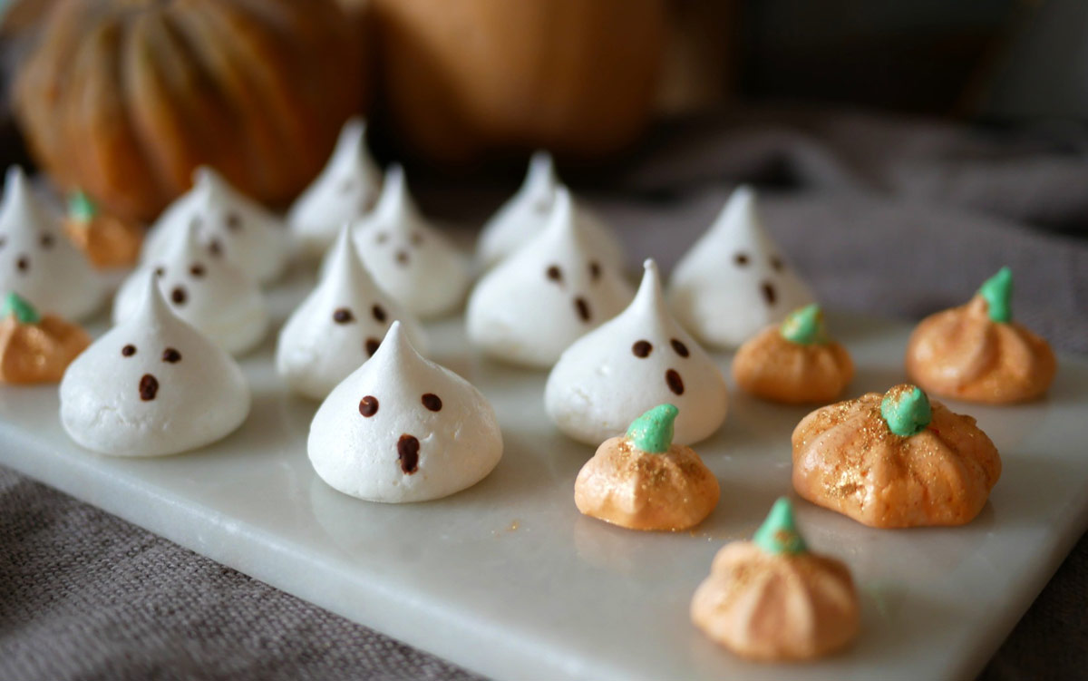 Recept på Veganska Pumpamaränger och spöken