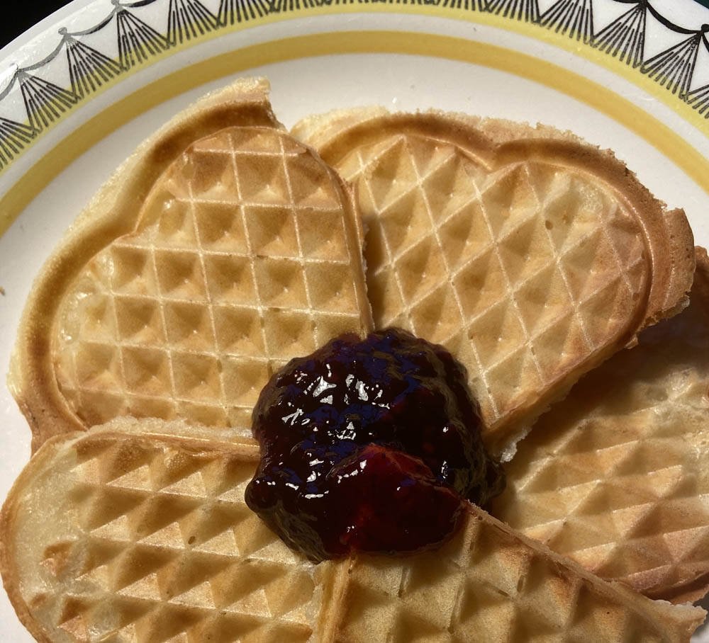 Recept på Våfflor utan ägg och mjölk